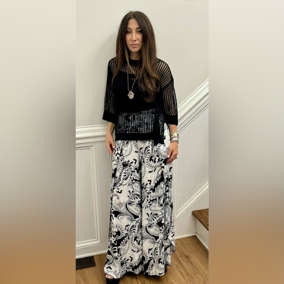 01 Boho Net Knitted Sweater Top - Picture 3 of 7